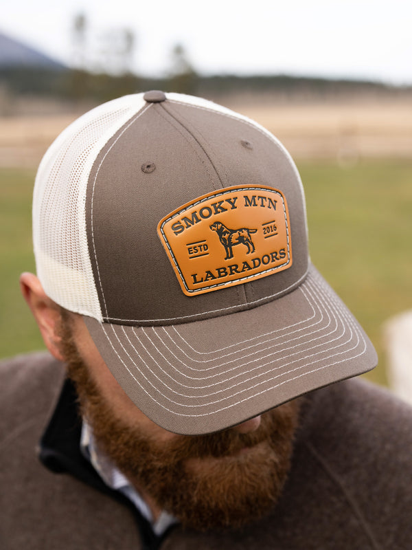 Smoky Mtn Labrador Leather Patch Hat